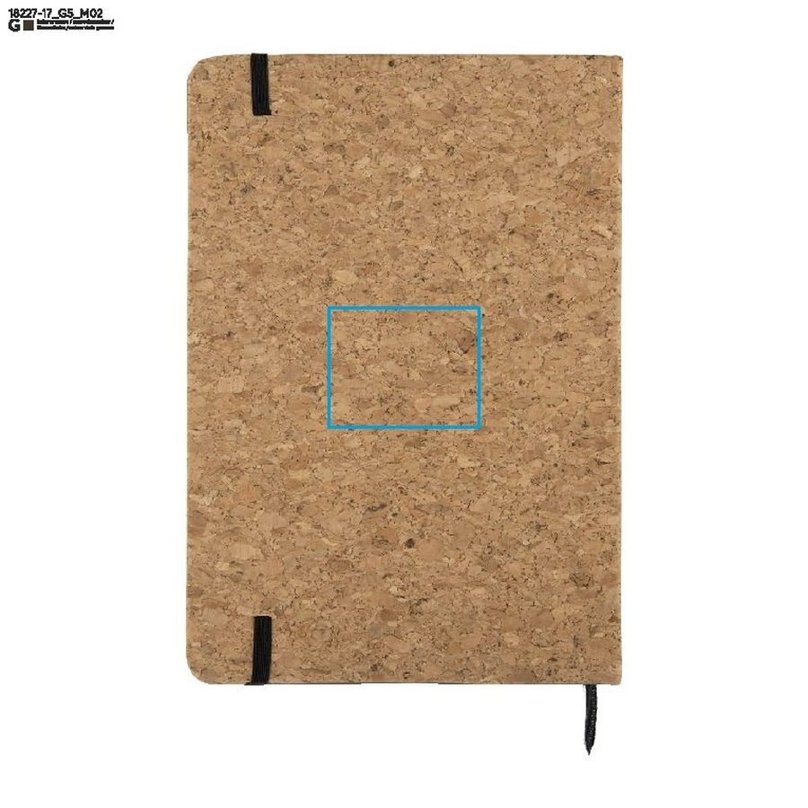 Carnet SKRIP A5: Zone de marquage arrière · Gravure laser
