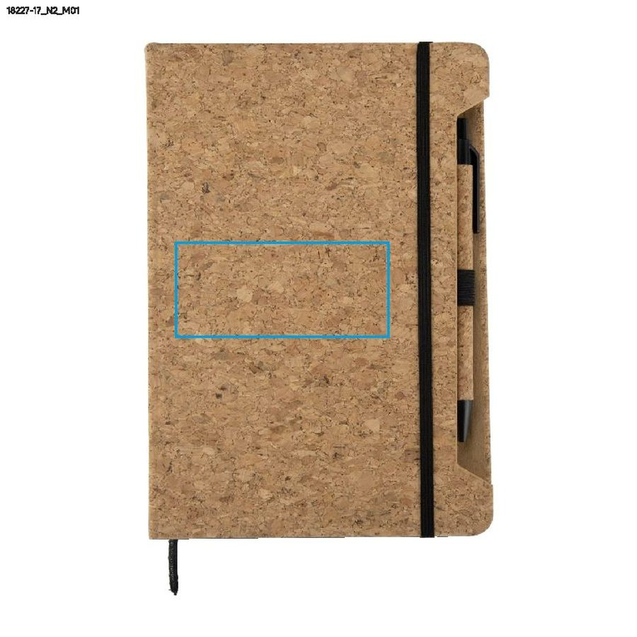 Carnet SKRIP A5: Zone de marquage avant · Tampographie