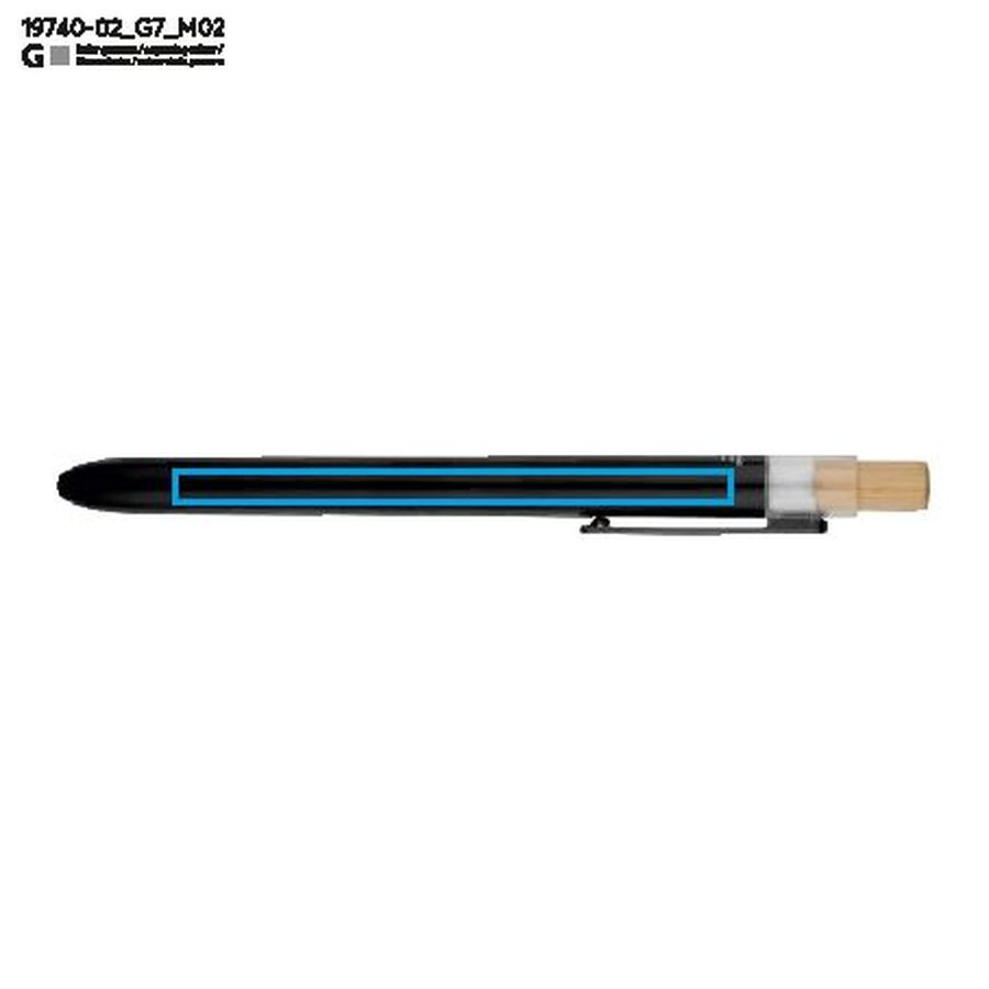 Stylo gel OCEANO: Zone de marquage arrière · Gravure laser