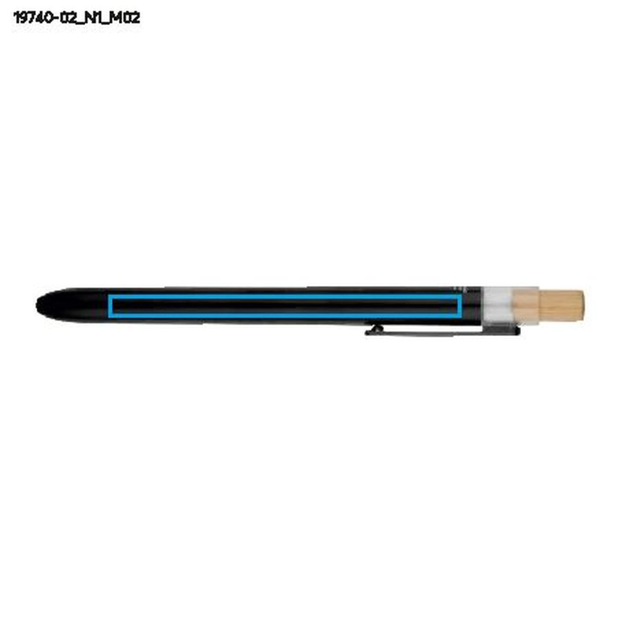 Stylo gel OCEANO: Zone de marquage arrière · Tampographie