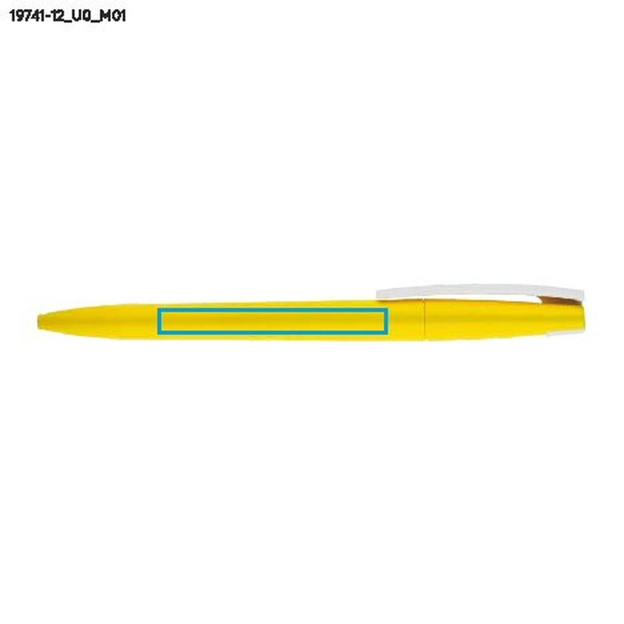 Stylo à bille ZENO: Zone de marquage avant · Impression UV