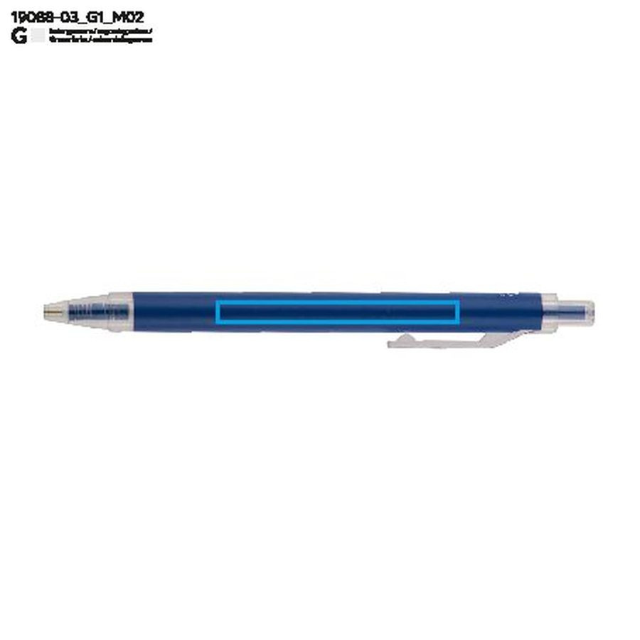 Stylo SPRINGO: Zone de marquage arrière · Gravure laser