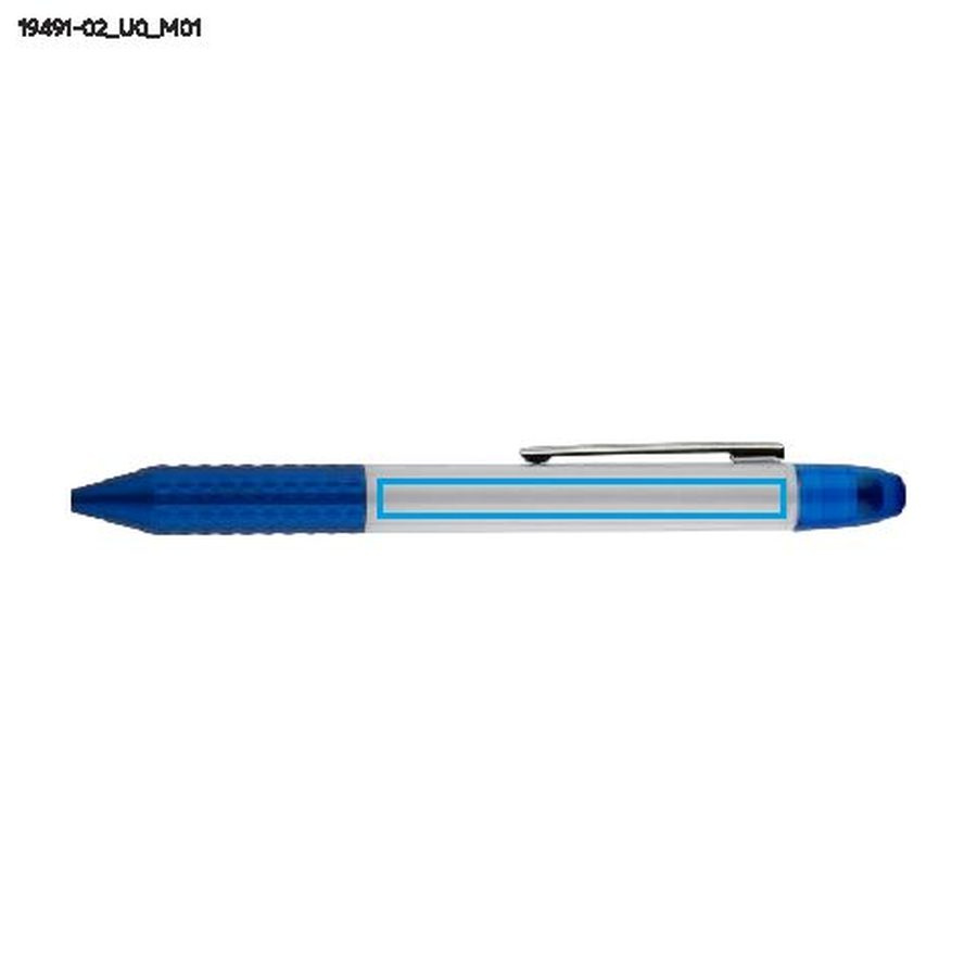 Stylo à bille et surligneur FLUO: Zone de marquage avant · Impression UV