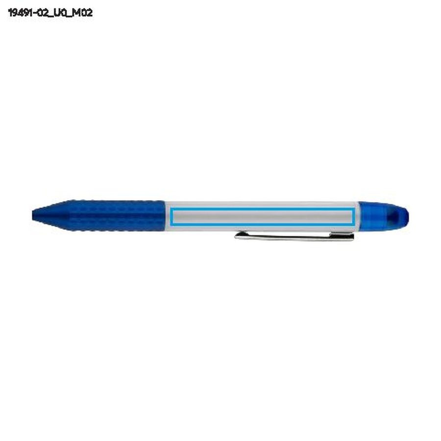 Stylo à bille et surligneur FLUO: Zone de marquage arrière · Impression UV