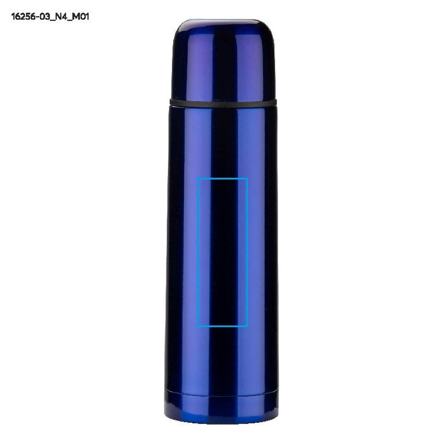 Thermos VARMO de 500 ml: Zone de marquage avant · Tampographie