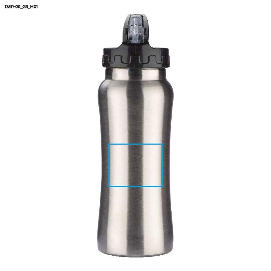 Gourde de sport FERRU 550 ml: Zone de marquage sur le schéma du fournisseur, PDF p1