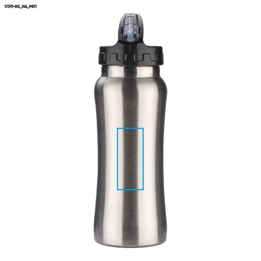 Gourde de sport FERRU 550 ml: Schéma du fournisseur, zone de marquage, PDF p3
