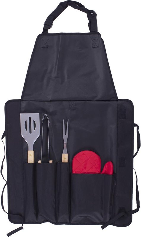 Tablier de barbecue avec ustensiles: Face avant