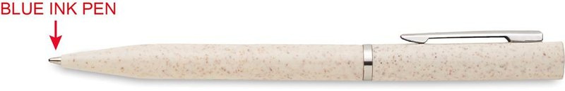 Ensemble de stylos à mécanisme rotatif en paille de blé et ABS: Corps du stylo, pour droitier