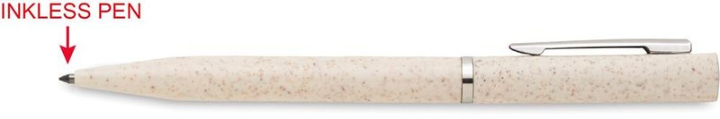 Ensemble de stylos à mécanisme rotatif en paille de blé et ABS: Corps du stylo sans encre, pour droitier