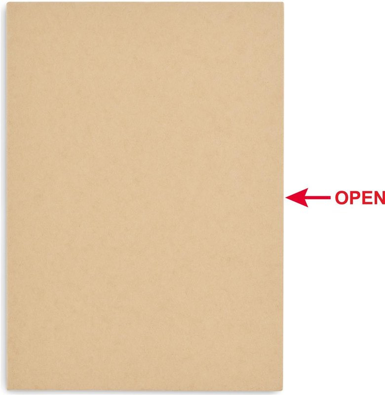 Ensemble de papeterie avec bloc-notes: Face arrière — Sérigraphie