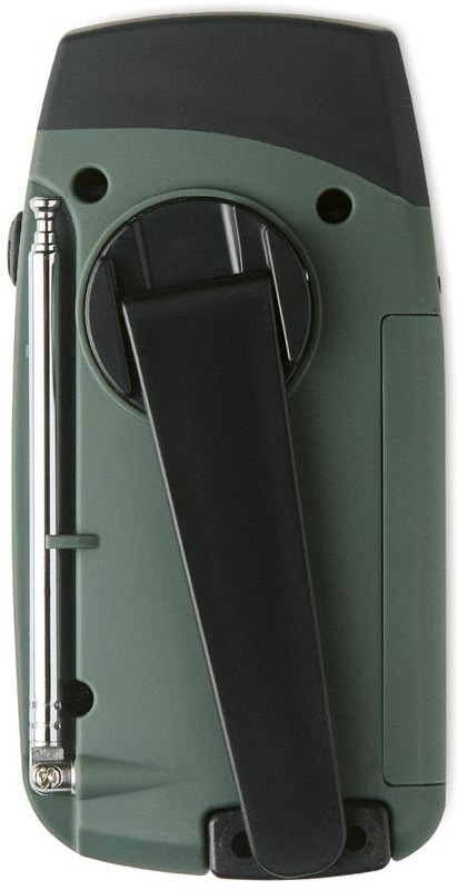 Radio SOS portable avec lampe torche LED: Face arrière
