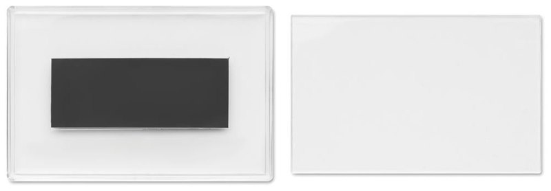 Porte-photo aimanté rectangulaire en acrylique: Insert