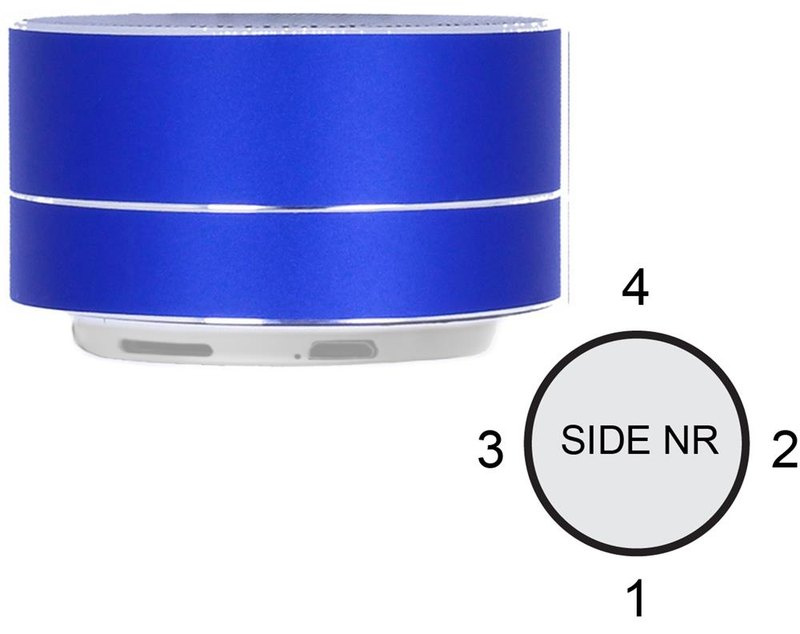 Enceinte sans fil 3 W: Face 4 — Partie supérieure