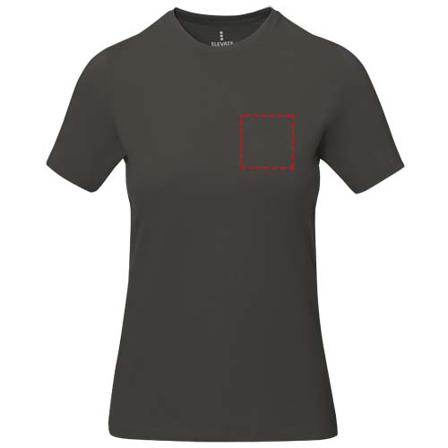Nanaimo short sleeve women's t-shirt: Left chest · Embroidery fixed