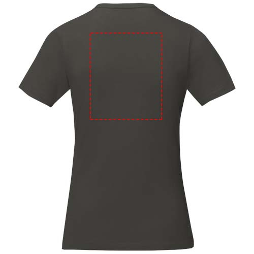Nanaimo short sleeve women's t-shirt: Impact upper back · DTF Transfer