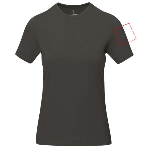 Nanaimo short sleeve women's t-shirt: Left bicep · Transfer