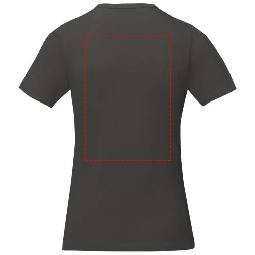 Nanaimo short sleeve women's t-shirt: Impact upper back · Screenprint