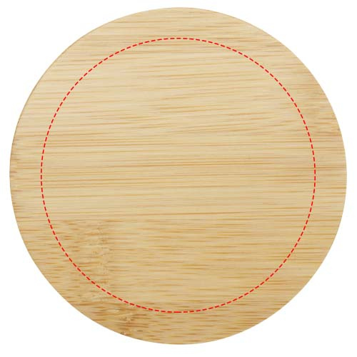 Leona 350 ml stiklinis puodelis su bambukiniu dangteliu: Lid · Laser engraving