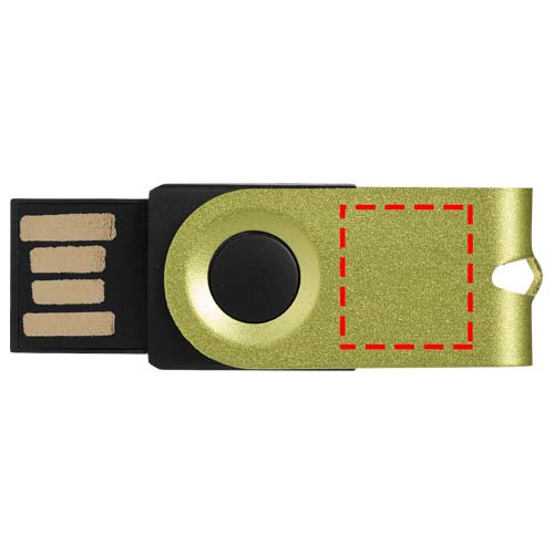 Clé USB Mini: Face arrière · Tampographie