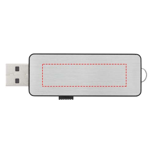 Clé USB lumineuse à lumière blanche: Face arrière · Sérigraphie