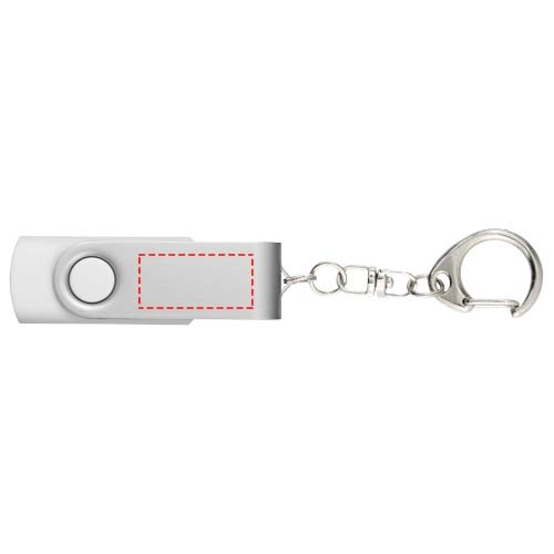 Clé USB 3.0 Rotate avec porte-clés: Face avant · Sérigraphie