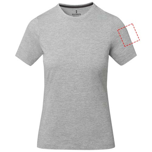 Nanaimo short sleeve women's t-shirt: Left bicep · DTF Transfer