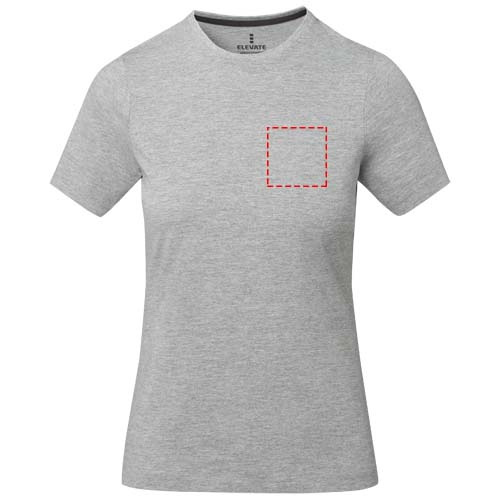 Nanaimo short sleeve women's t-shirt: Left chest · Screenprint
