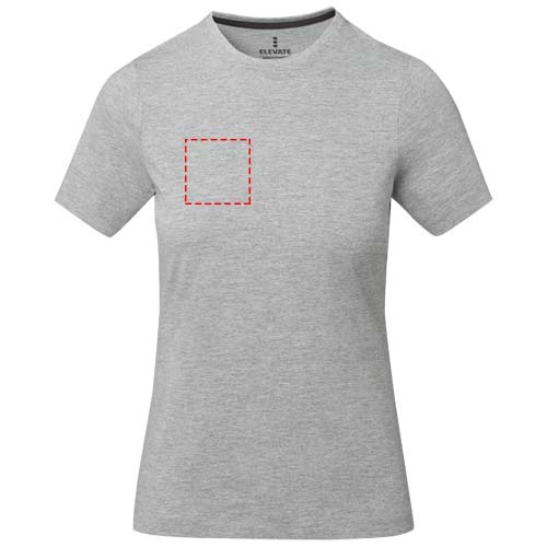Nanaimo short sleeve women's t-shirt: Right chest · Screenprint