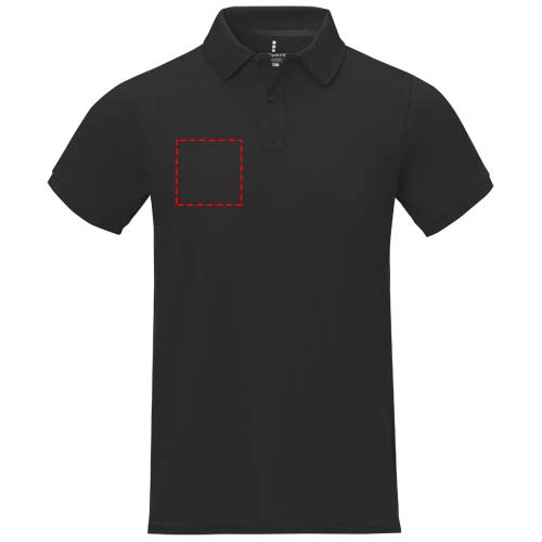 Polo homme à manches courtes Calgary: Poitrine droite · Sérigraphie