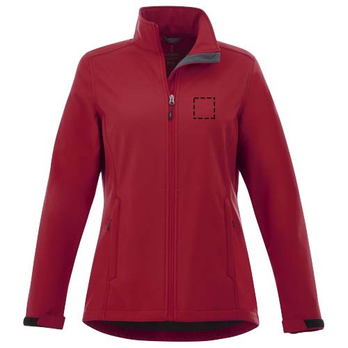 Veste softshell femme Maxson: Poitrine gauche · Broderie 3D