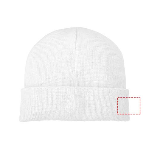 Bonnet avec empiècement Boreas: Côté droit · Broderie — variante « fixed »