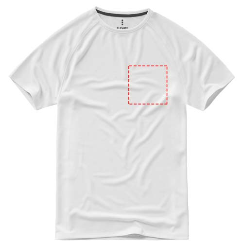 T-shirt homme cool fit à manches courtes Niagara: Poitrine gauche · Sérigraphie
