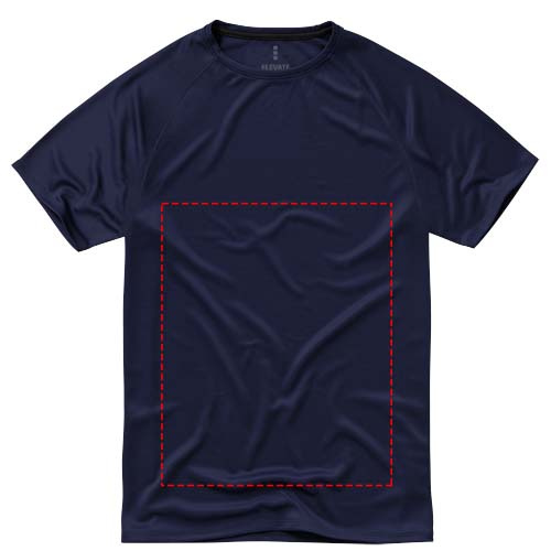 T-shirt homme cool fit à manches courtes Niagara: Impact – toute la face avant · Sérigraphie