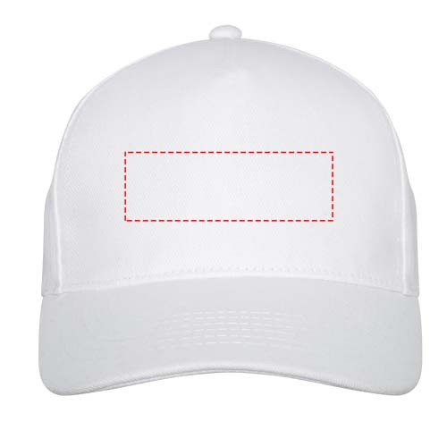 Casquette à 5 panneaux Doyle: Face avant · Sérigraphie