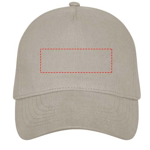 Casquette à 5 panneaux Doyle: Face avant · Sérigraphie