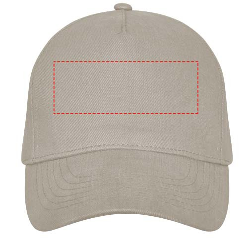 Casquette à 5 panneaux Doyle: Face avant · Broderie — variante « fixed »