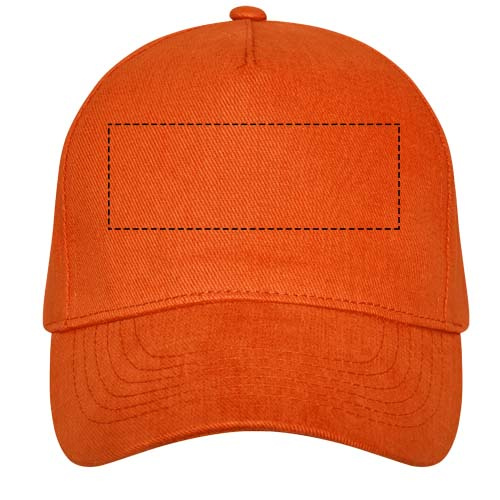 Casquette à 5 panneaux Doyle: Face avant · Broderie — variante « fixed »