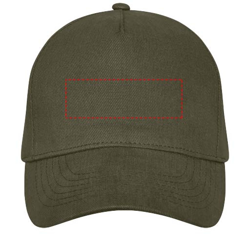 Casquette à 5 panneaux Doyle: Face avant · Sérigraphie