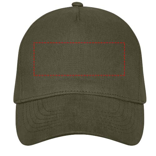 Casquette à 5 panneaux Doyle: Face avant · Broderie 3D