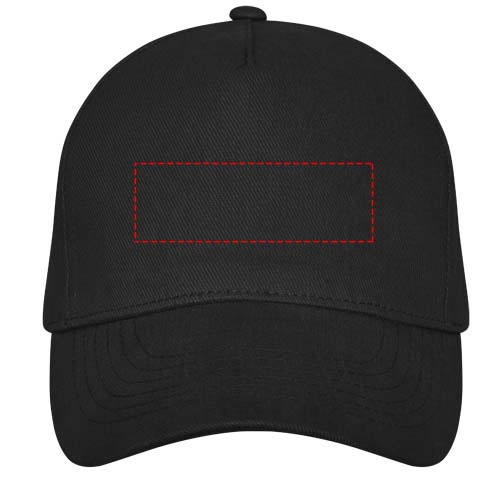 Casquette à 5 panneaux Doyle: Face avant · Sérigraphie