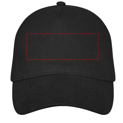 Casquette à 5 panneaux Doyle: Face avant · Broderie 3D