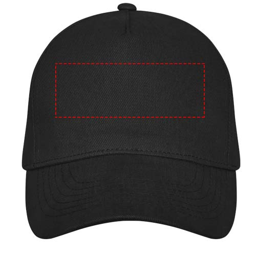 Casquette à 5 panneaux Doyle: Face avant · Broderie — variante « fixed »