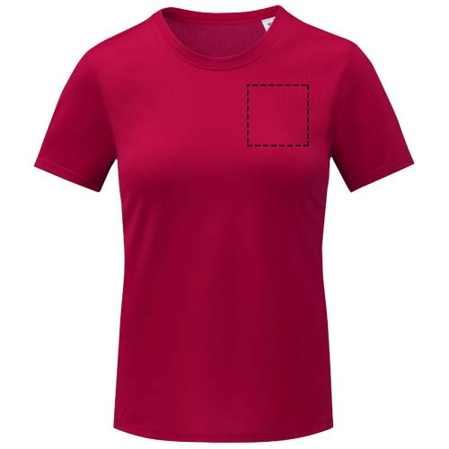 T-shirt femme à manches courtes, finition cool-fit, Kratos: Poitrine gauche · Broderie — variante « fixed »