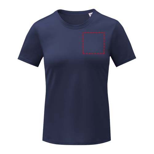 T-shirt femme à manches courtes, finition cool-fit, Kratos: Poitrine gauche · Transfert