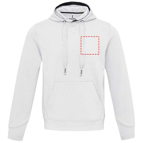 Sweat à capuche unisexe Laguna: Poitrine gauche · Broderie — variante « fixed »