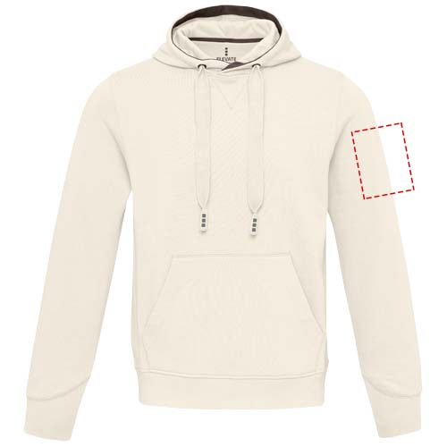 Sweat à capuche unisexe Laguna: Biceps gauche · Transfert DTF
