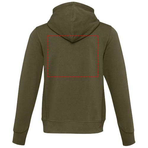 Sweat à capuche unisexe Laguna: Impact – haut du dos · Transfert DTF