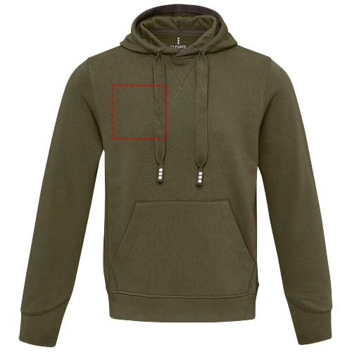 Sweat à capuche unisexe Laguna: Poitrine droite · Sérigraphie