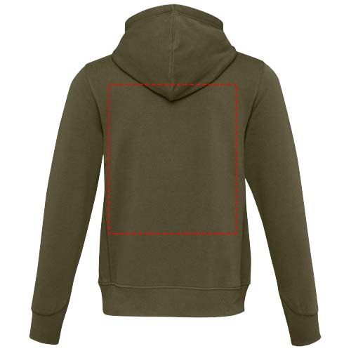 Sweat à capuche unisexe Laguna: Impact – haut du dos · Sérigraphie